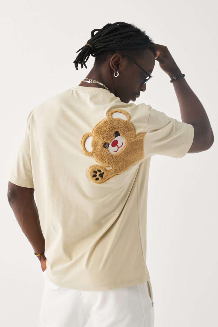 

Футболка мужская King Brich T-SHIRT1316 бежевая M (товары доставляются из-за рубежа), T-SHIRT1316