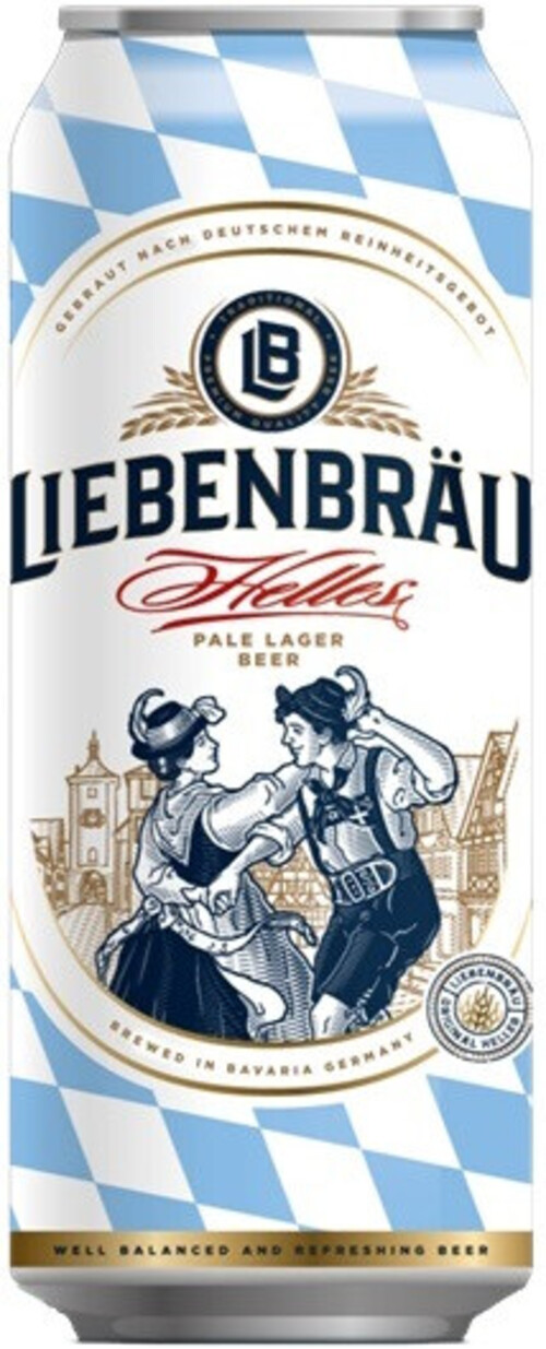 

Пиво Liebenbrau Helles светлое 0,5 л ж/б