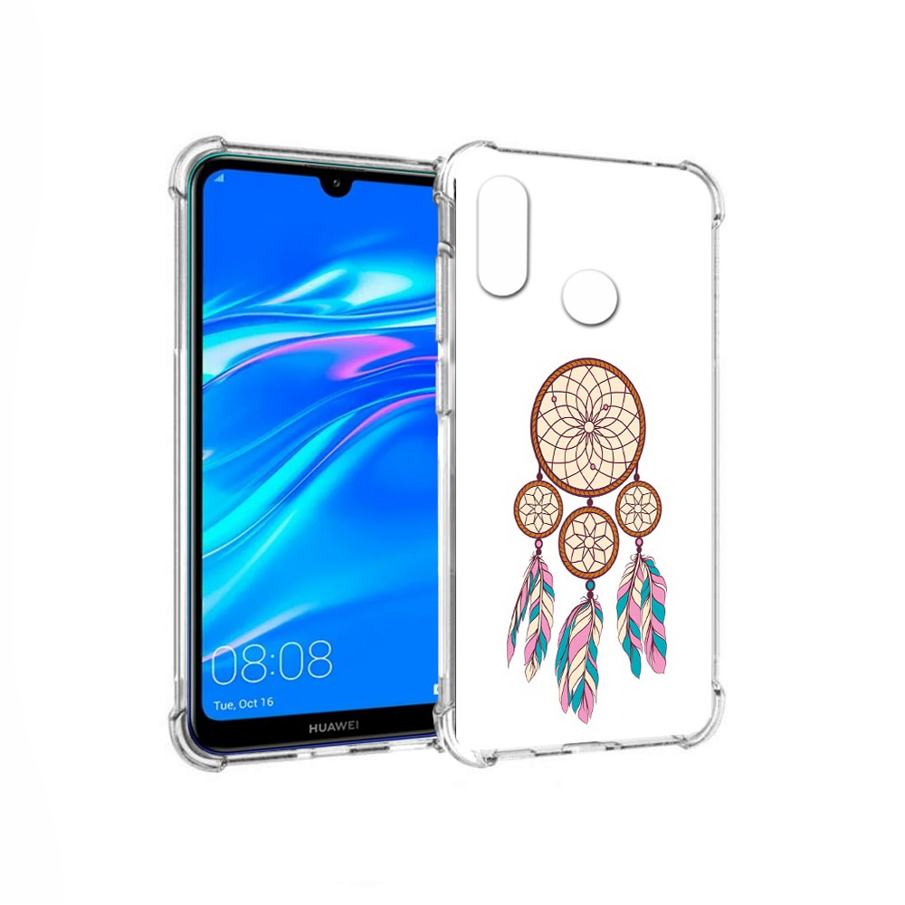 

Чехол MyPads Tocco для Huawei Y9 ловец снов бежевый (PT227091.35.442), Прозрачный, Tocco
