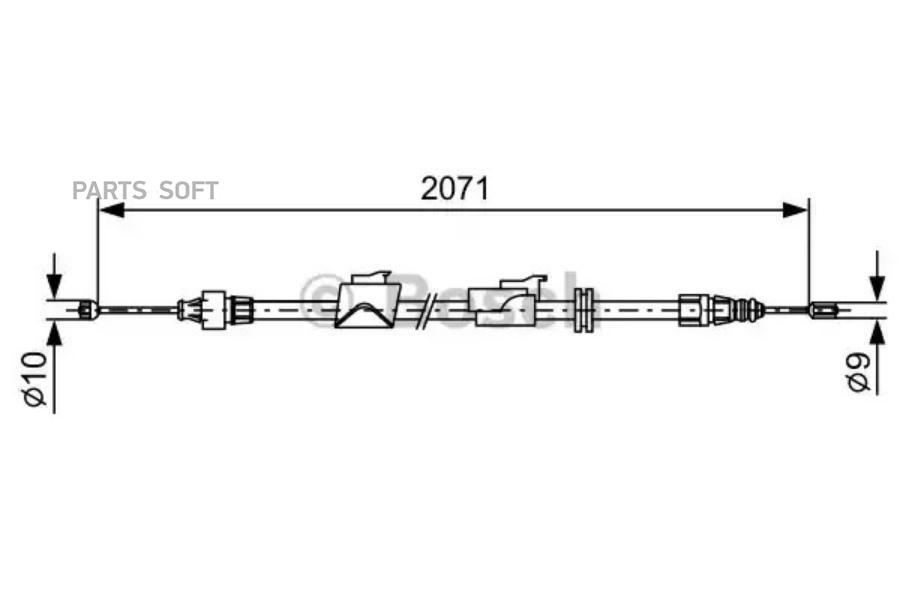 

BOSCH Трос ручника BOSCH 1987482242