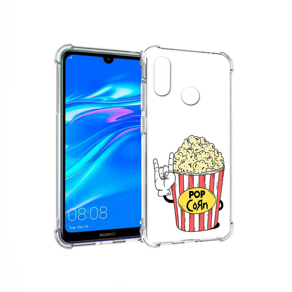 

Чехол MyPads Tocco для Huawei Y9 крутой попкорн (PT227091.35.427), Прозрачный, Tocco