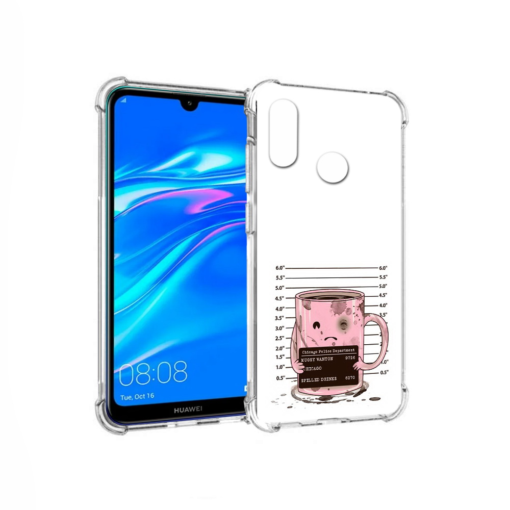 

Чехол MyPads Tocco для Huawei Y9 кружка (PT227091.35.420), Прозрачный, Tocco