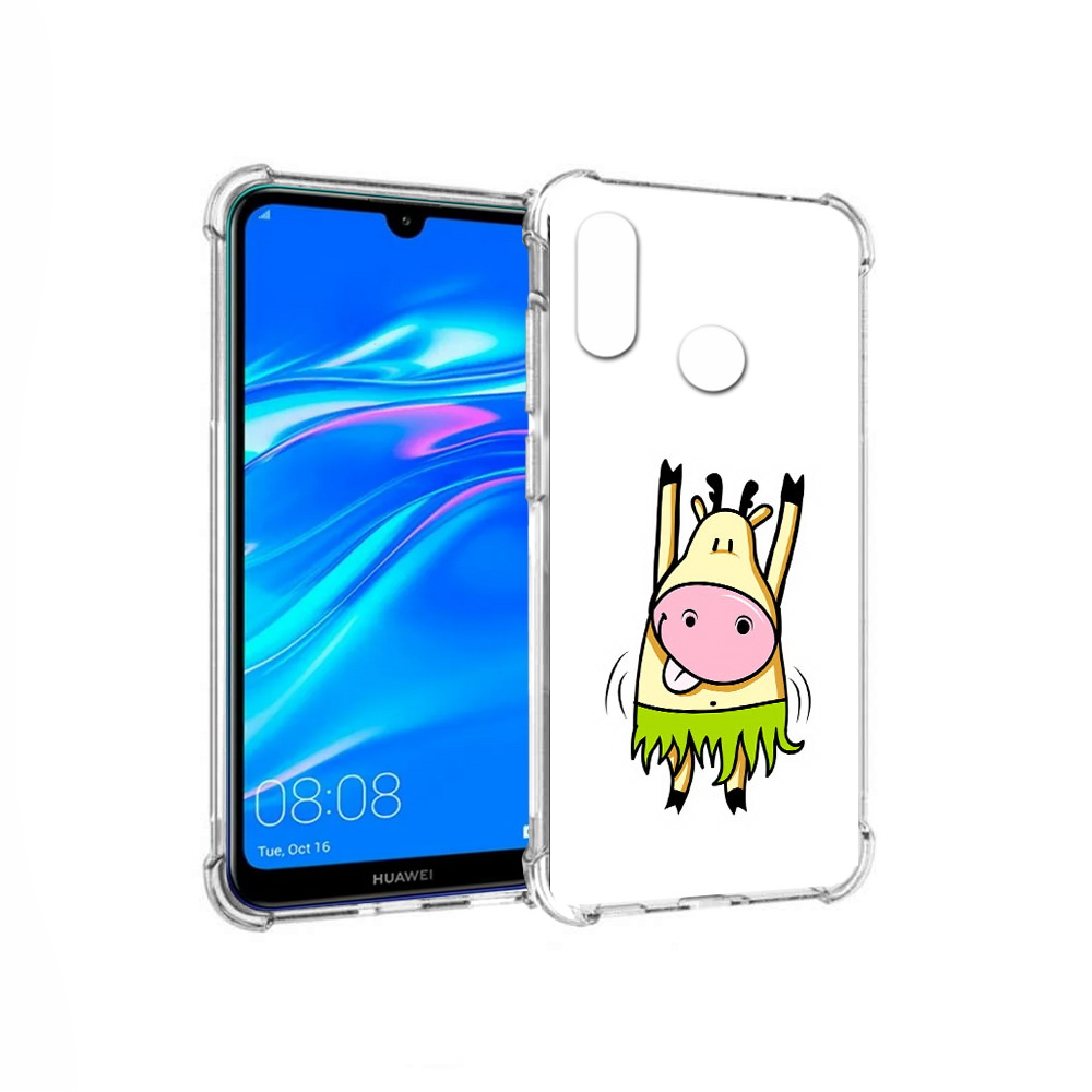 

Чехол MyPads Tocco для Huawei Y9 Веселая корова (PT227091.35.42), Прозрачный, Tocco