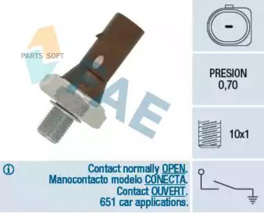 Датчик Давления Масла FAE 12890
