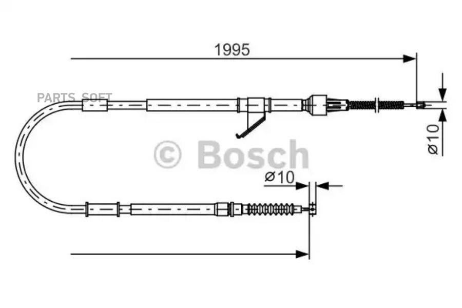 

BOSCH Трос ручника BOSCH 1987482069