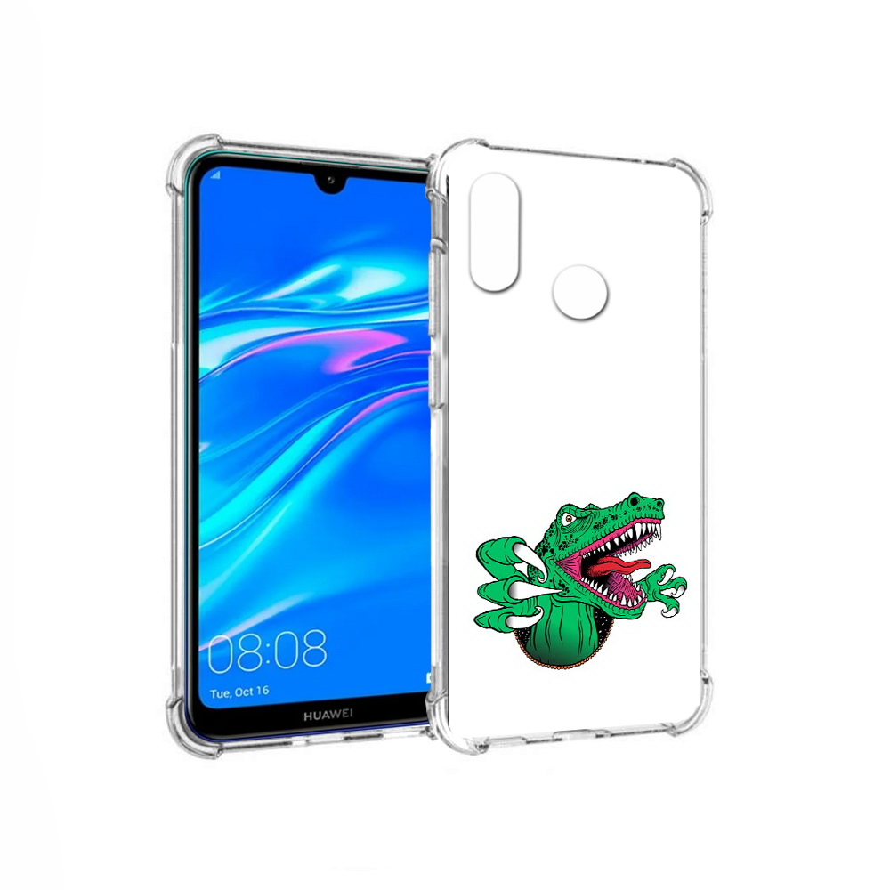 

Чехол MyPads Tocco для Huawei Y9 крокодил (PT227091.35.417), Прозрачный, Tocco