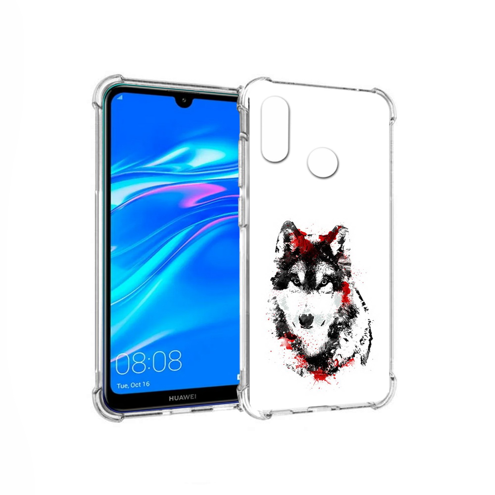 

Чехол MyPads Tocco для Huawei Y9 кровавый волк (PT227091.35.416), Прозрачный, Tocco