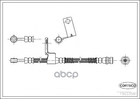 

Шланг Тормозной CORTECO 19033581