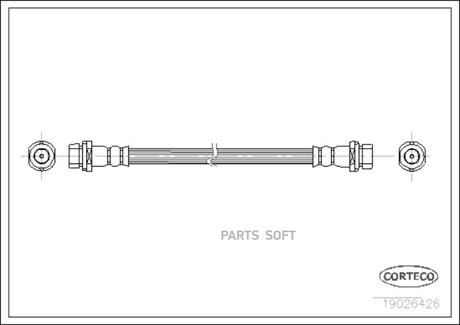 

Шланг Тормозной Седан CORTECO 19026426