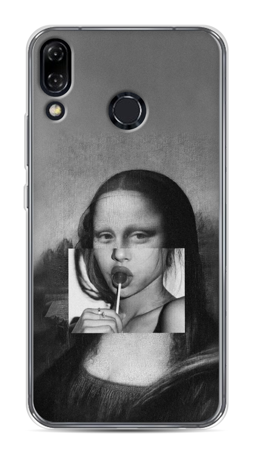 

Чехол Awog на Asus Zenfone 5 ZE620KL "Mona Lisa sucking lollipop", Серый, 43350-9