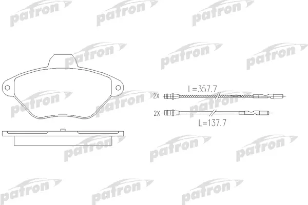 

Колодки тормозные дисковые CITROEN PATRON PBP875