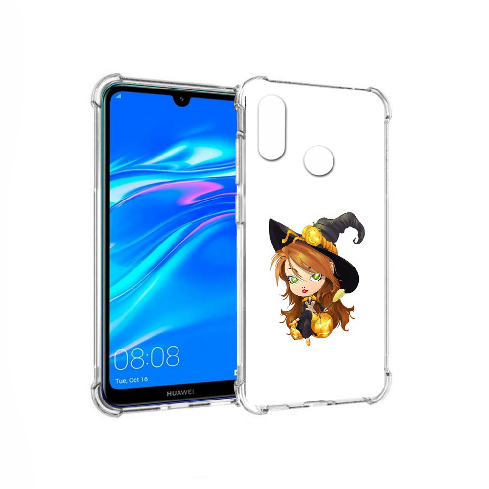 

Чехол MyPads Tocco для Huawei Y9 Ведьмочка (PT227091.35.40), Прозрачный, Tocco