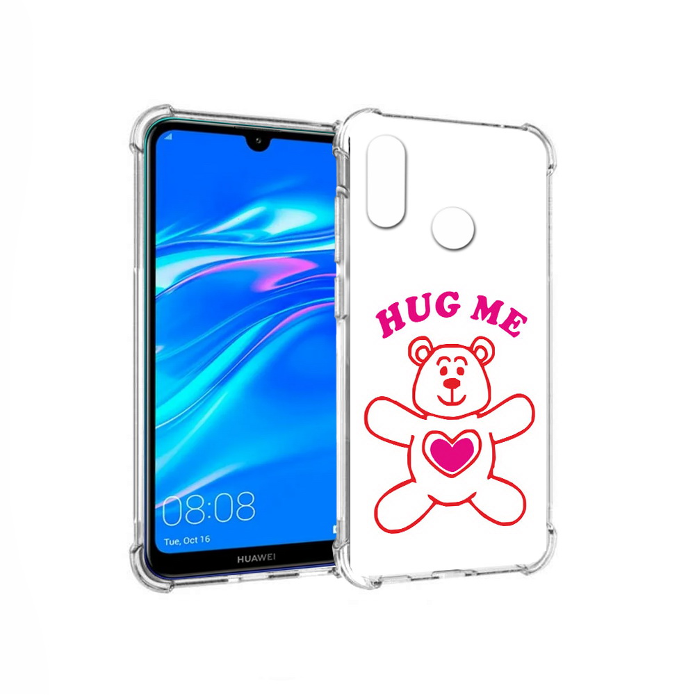 

Чехол MyPads Tocco для Huawei Y9 14 февраля обними меня (PT227091.35.4), Прозрачный, Tocco