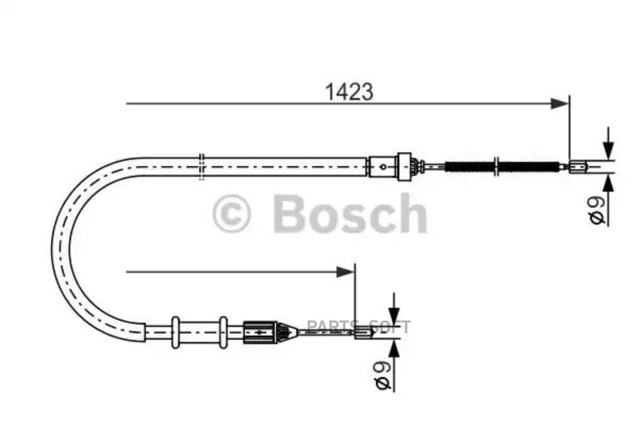 

BOSCH Трос ручника BOSCH 1987477632