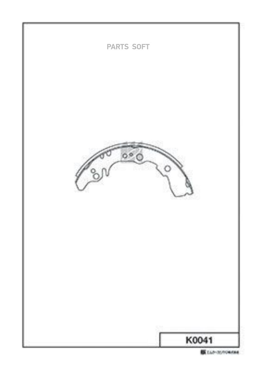 

Колодки барабанные Daihatsu Extol/Atrai, Toyota Sparky 1.3/1.5 16V 06-10 K0041-01