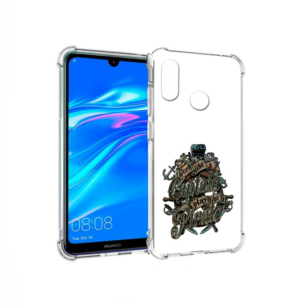 

Чехол MyPads Tocco для Huawei Y9 капитан пиратов (PT227091.35.385), Прозрачный, Tocco