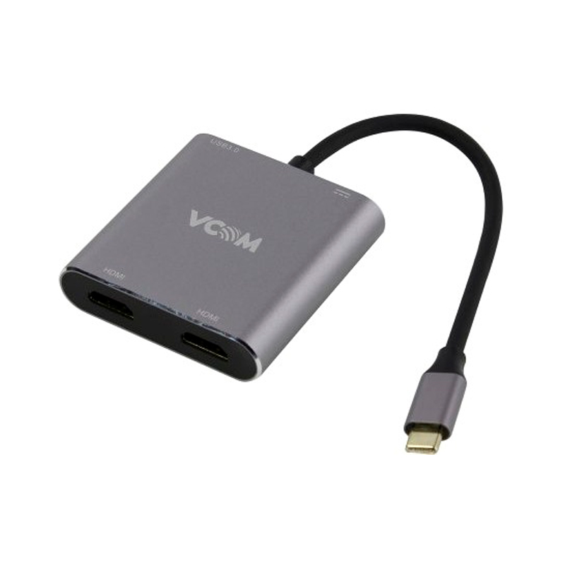 

Адаптер VCOM Type-C/2*HDM+USB3.0+PD (CU450), Черный, CU450