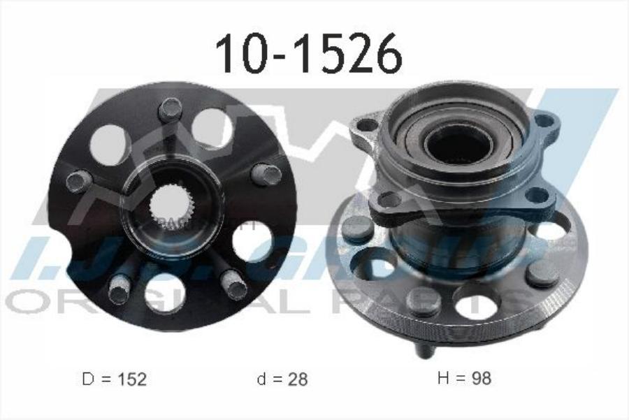 

IJS GROUP 101526 10-1526_к-кт подшипника ступицы! задней\ Toyota RAV 4 00 () 1шт