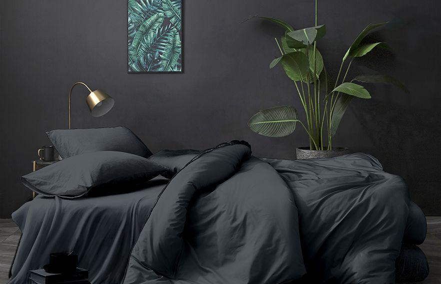 

Постельное белье LUXOR Поплин Графит Размер семейный