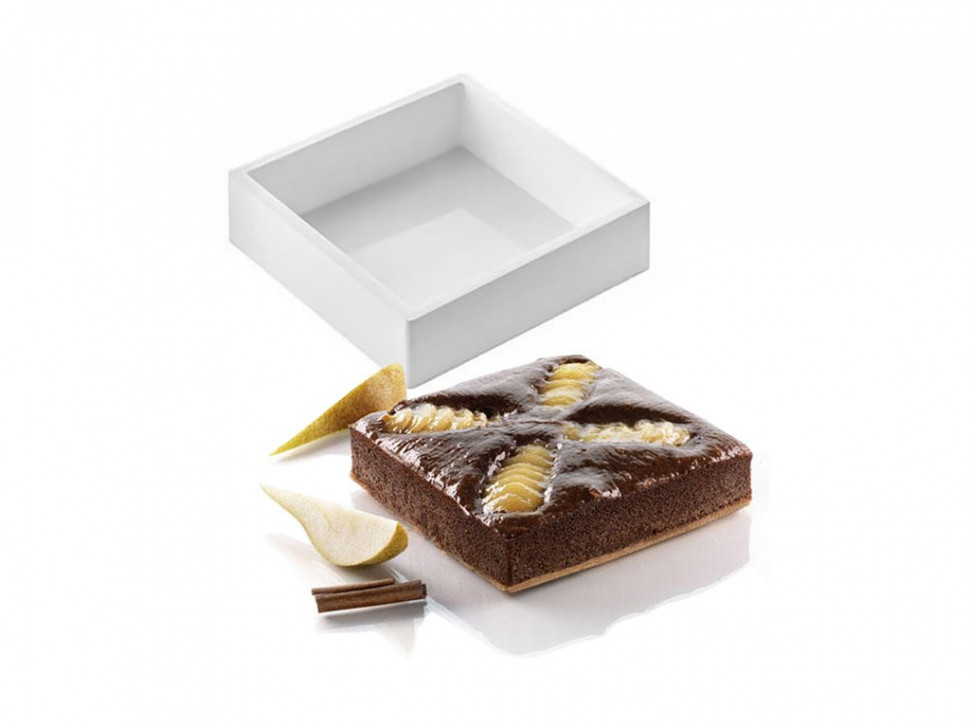 

Силиконовая форма Tortaflex КВАДРАТ 10 см. Silikomart
