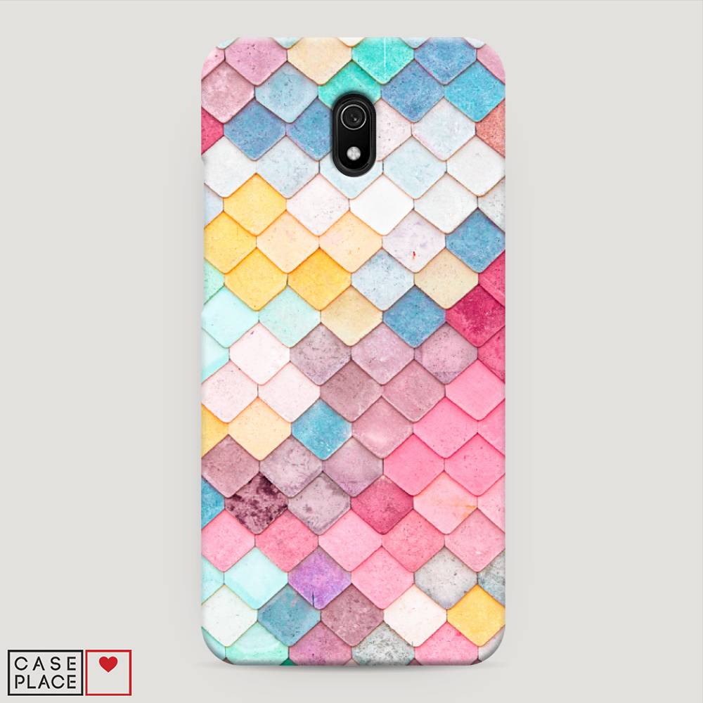

Пластиковый чехол "Нежные ромбики" на Xiaomi Redmi 8A, 37220-3
