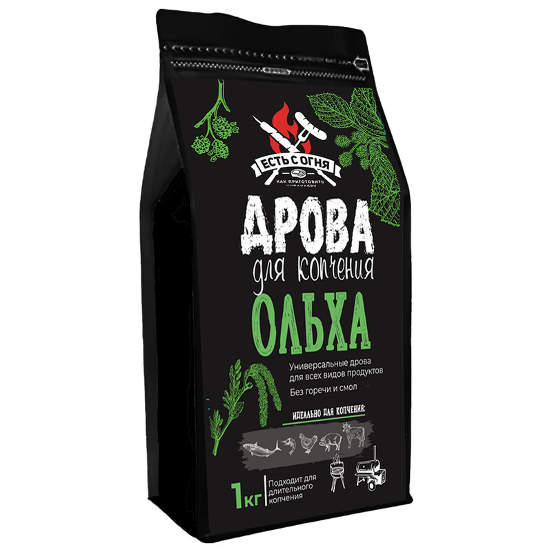 

Дрова ольха Есть с огня ДРЕСООЛЬ1 1 кг, Ольха