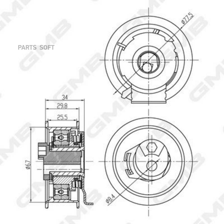 

Ролик Грм GMB арт. GTB0600