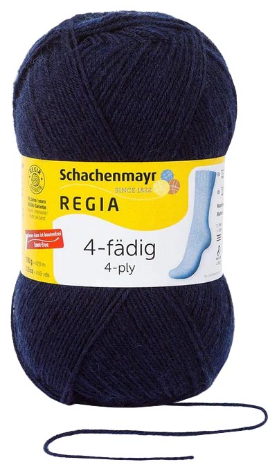 

Пряжа для вязания Regia 9801268 4-fadig (00324), Синий, Regia 4-fadig 100g
