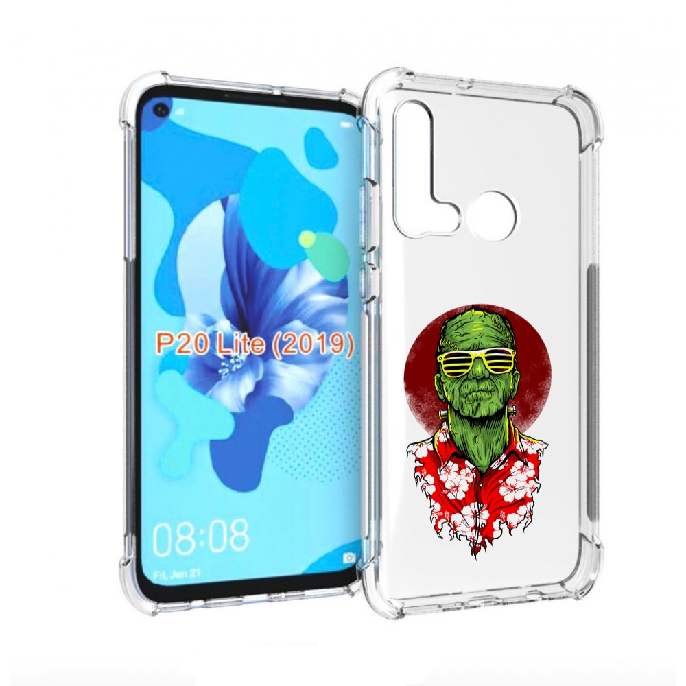 

Чехол бампер MyPads крутой зеленый мужчина в очках для Huawei P2, Прозрачный, Tocco