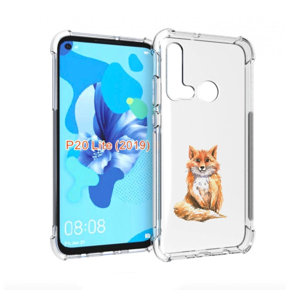 

Чехол бампер MyPads детская лиса для Huawei P20 Lite (2019)., Прозрачный, Tocco