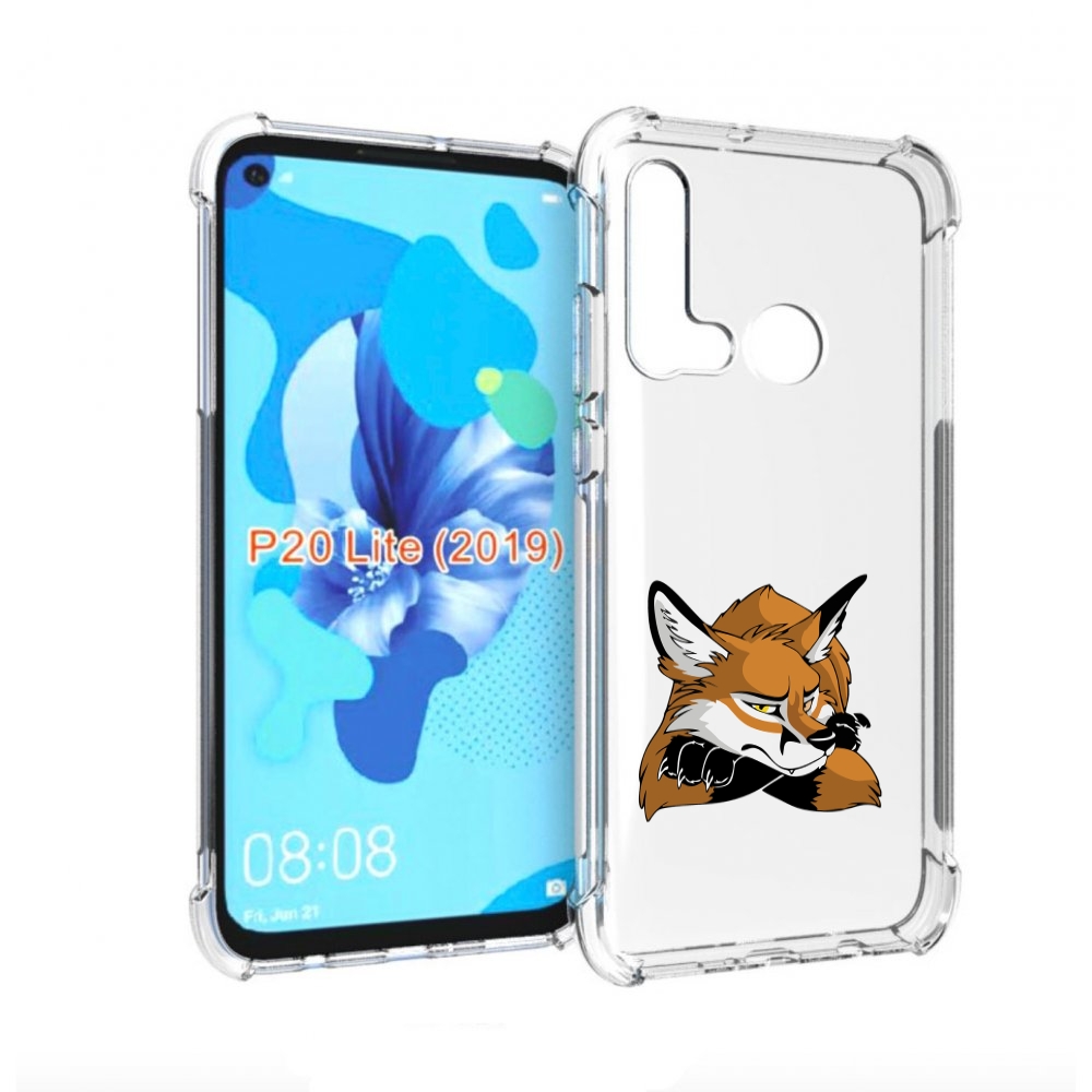 

Чехол бампер MyPads фокс для Huawei P20 Lite (2019)., Прозрачный, Tocco