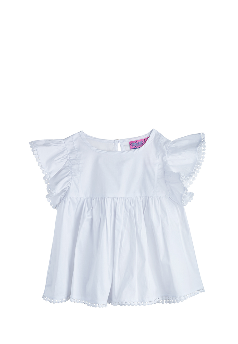 

Блузка детская Max&jessi SS20C789 белый р.122, SS20C789