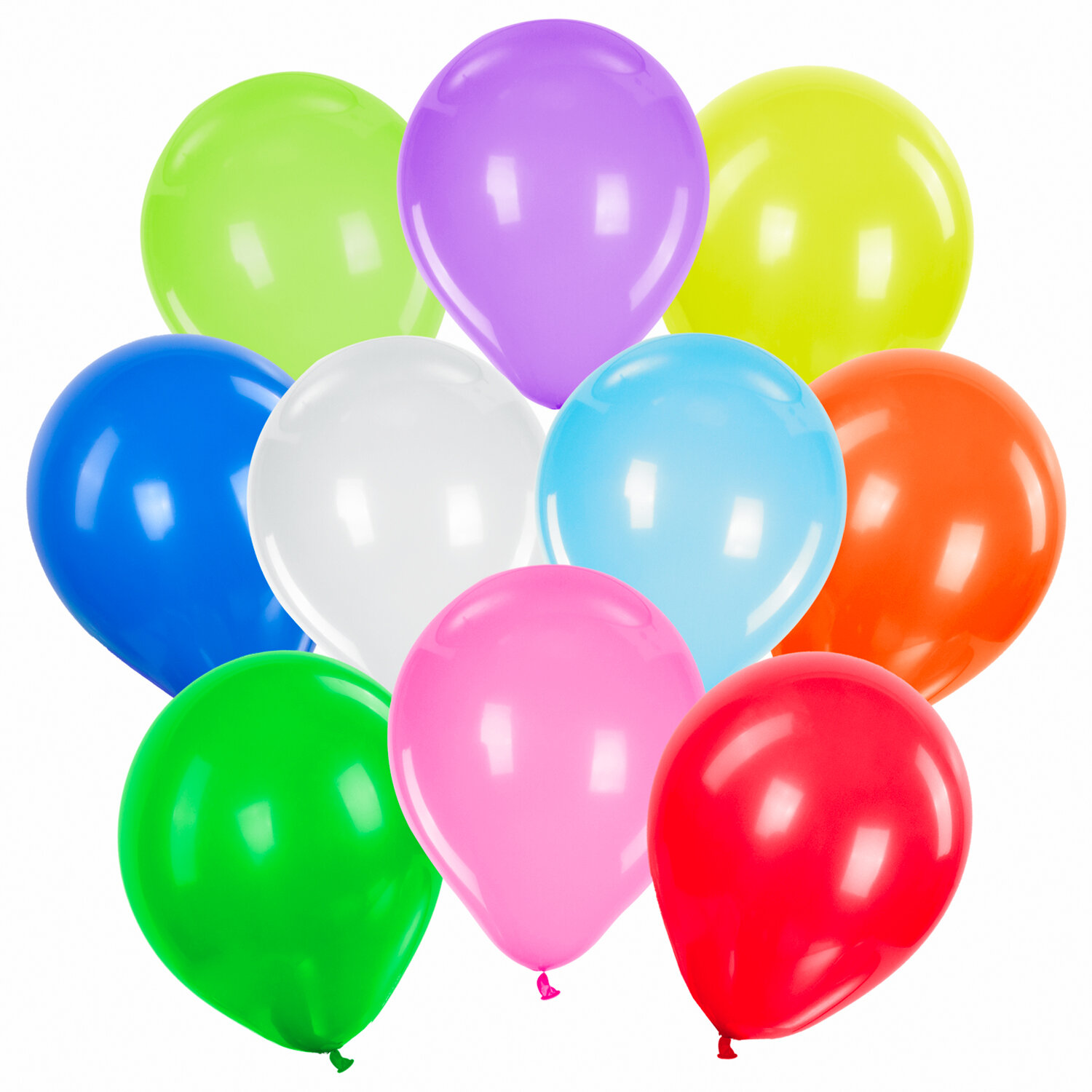 Шары воздушные Золотая Сказка 105001 разноцветные, 25см, 2 упак х 50шт - 100 шаров шары воздушные золотая сказка 12 30 см комплект 5 штук с рисунком с днем рождения