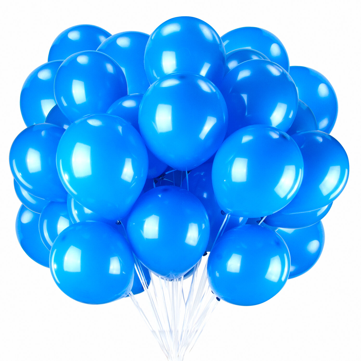 Шары воздушные Золотая Сказка 104999 синие, 25см, 2 упак х 50шт - 100 шаров шары воздушные золотая сказка 12 30 см комплект 10 штук металлик 105012