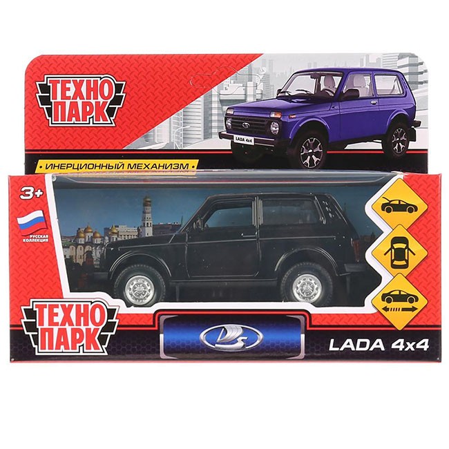 

Модель LADA4X4-BK LADA 4х4 черный Технопарк в коробке, 339-422