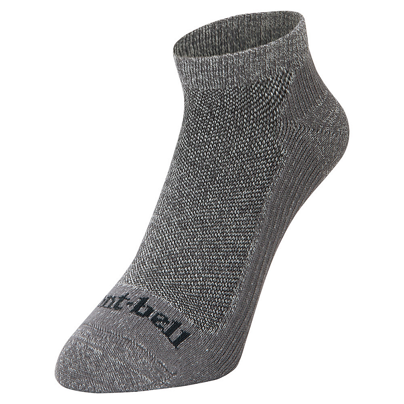 MontBell носки Core Spun Travel Ankle Socks (L, Серый, HCH)