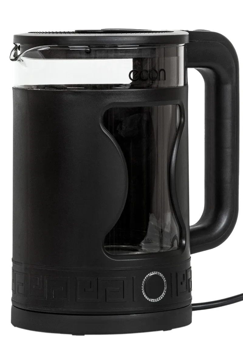 Чайник электрический ECON ECO-1506KE 1.5 л черный подставка под горячее доляна зимний праздник 10 8×10 8 см
