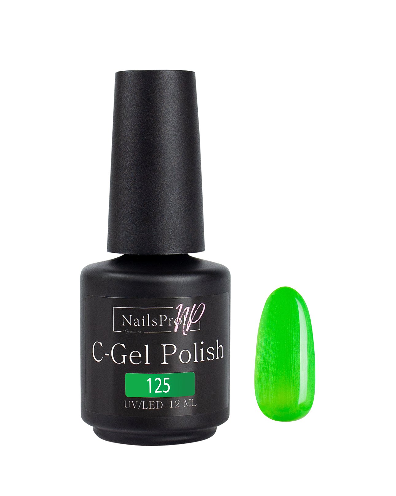 фото Гель лак nailsprofi для ногтей, маникюра, педикюра / c-gel polish-s 125 - 12 мл