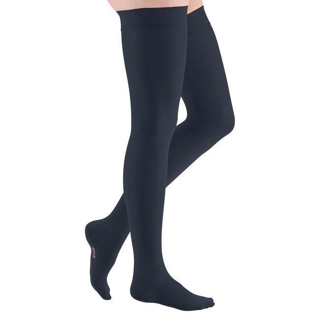 Компрессионные чулки Medi mediven elegance 1КК 190 малая длина темно-синие р-р 4 8500₽