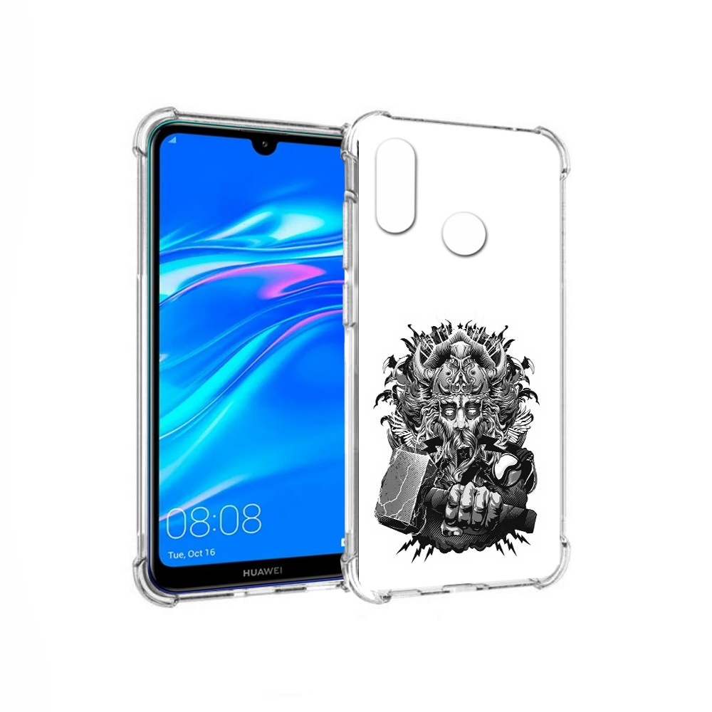 

Чехол MyPads Tocco для Huawei Y9 злой тор (PT227091.35.363), Прозрачный, Tocco