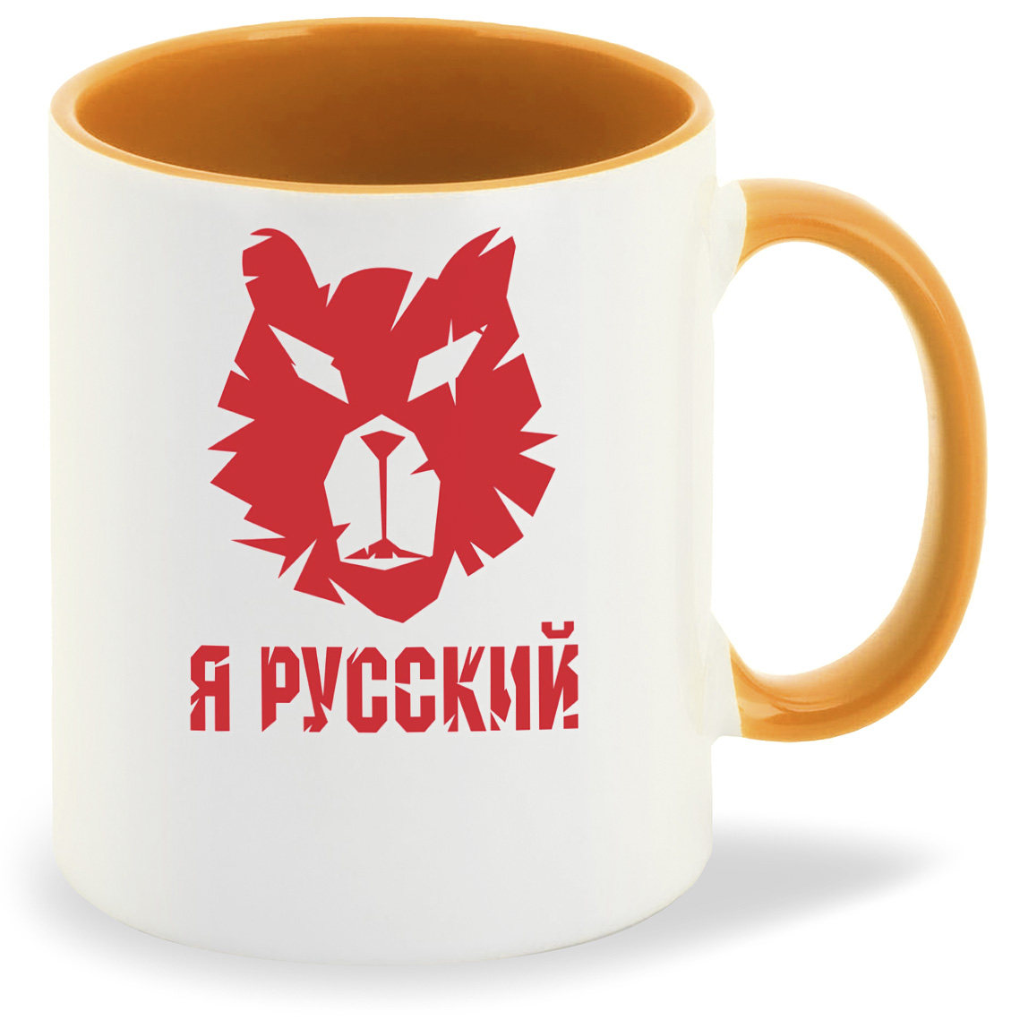 фото Кружка coolpodarok я русский ( мордочка)