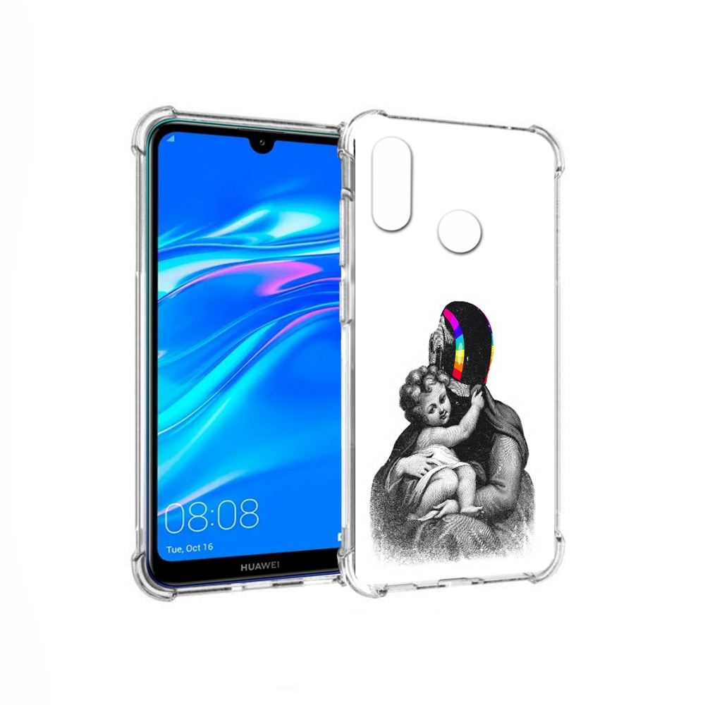 

Чехол MyPads Tocco для Huawei Y9 защитник в шлеме (PT227091.35.350), Прозрачный, Tocco