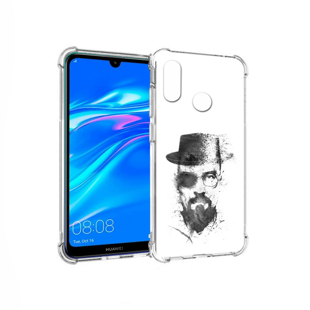 

Чехол MyPads Tocco для Huawei Y9 загадочный человек (PT227091.35.347), Прозрачный, Tocco