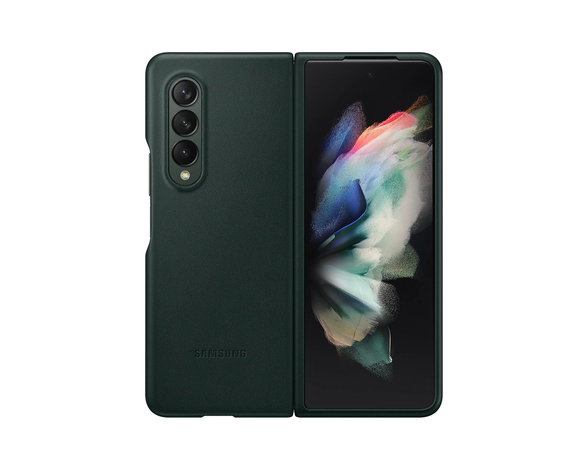 

Чехол Samsung Galaxy Z Fold3 Leather Cover Green (EF-VF926), Galaxy Z Fold3 Leather Cover Green (EF-VF926)