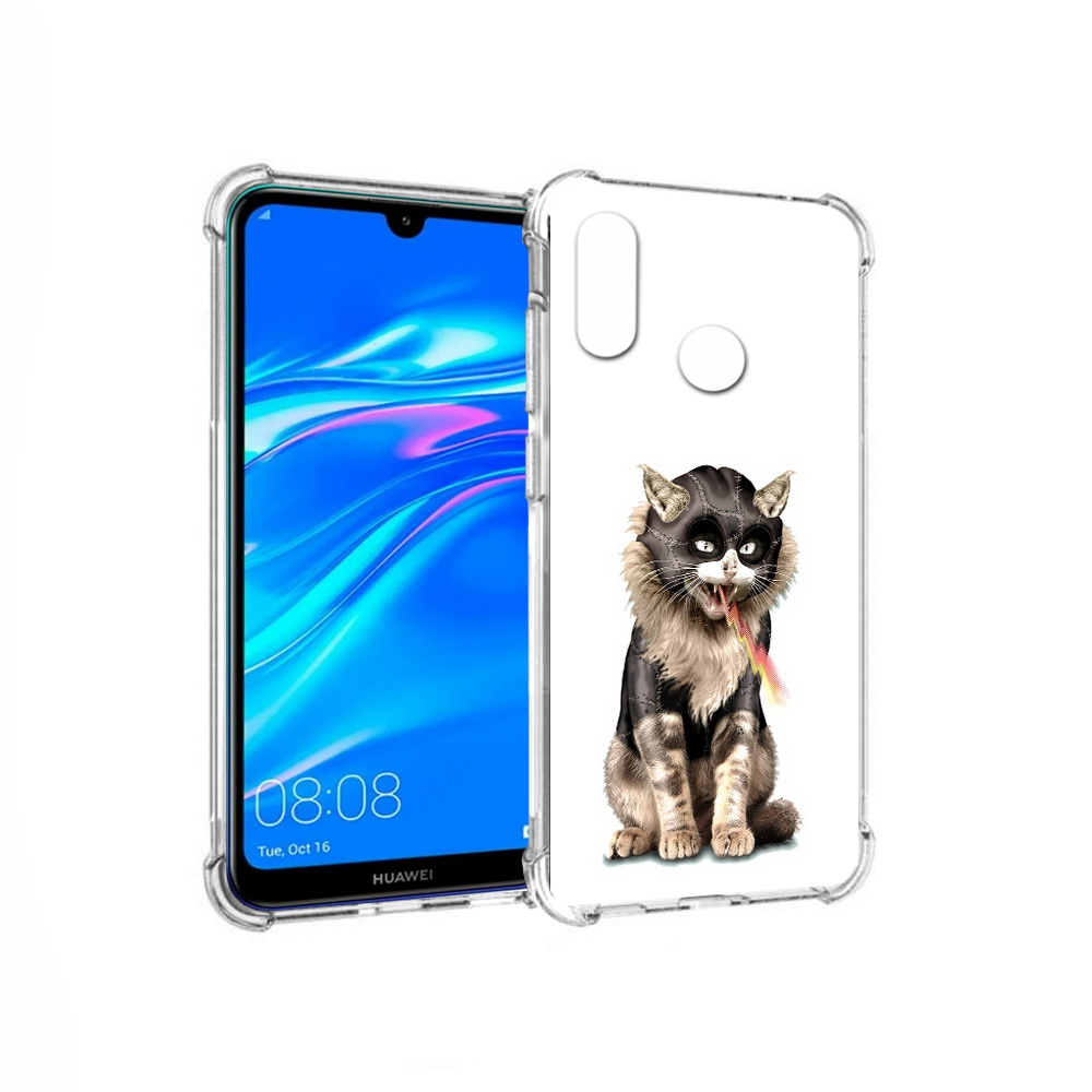

Чехол MyPads Tocco для Huawei Y9 дьяволский кот (PT227091.35.341), Прозрачный, Tocco