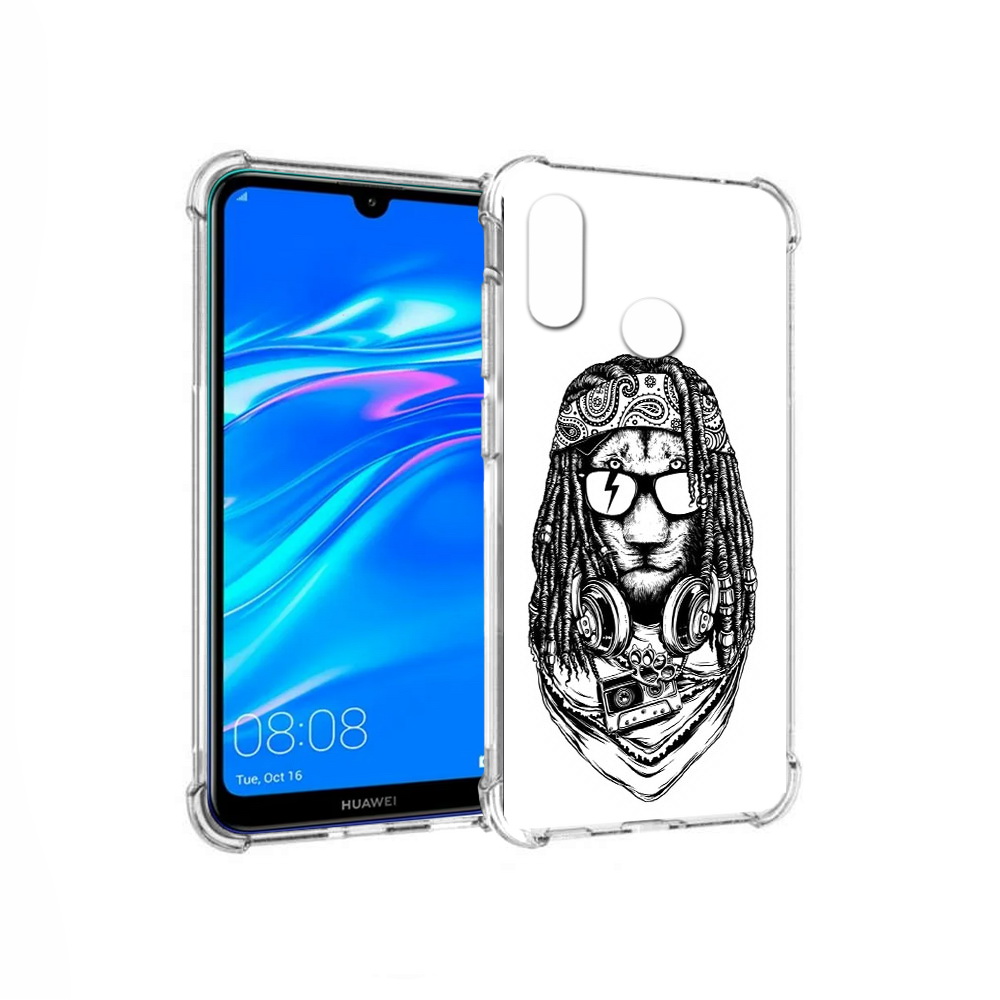 Чехол MyPads Tocco для Huawei Y9 дреды льва (PT227091.35.338)