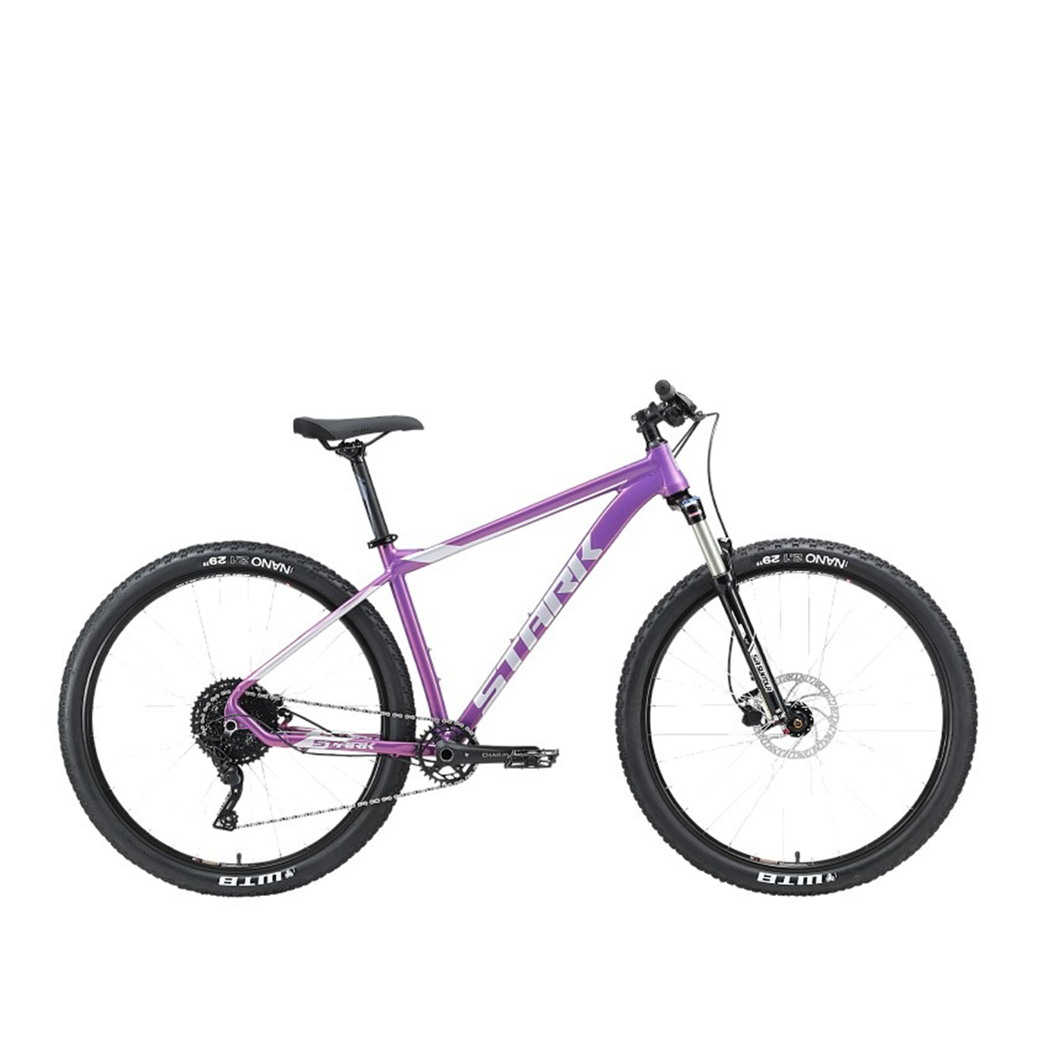 Велосипед Stark Krafter 29.8 Hd 2023 Фиолетовый / Cерый Металлик