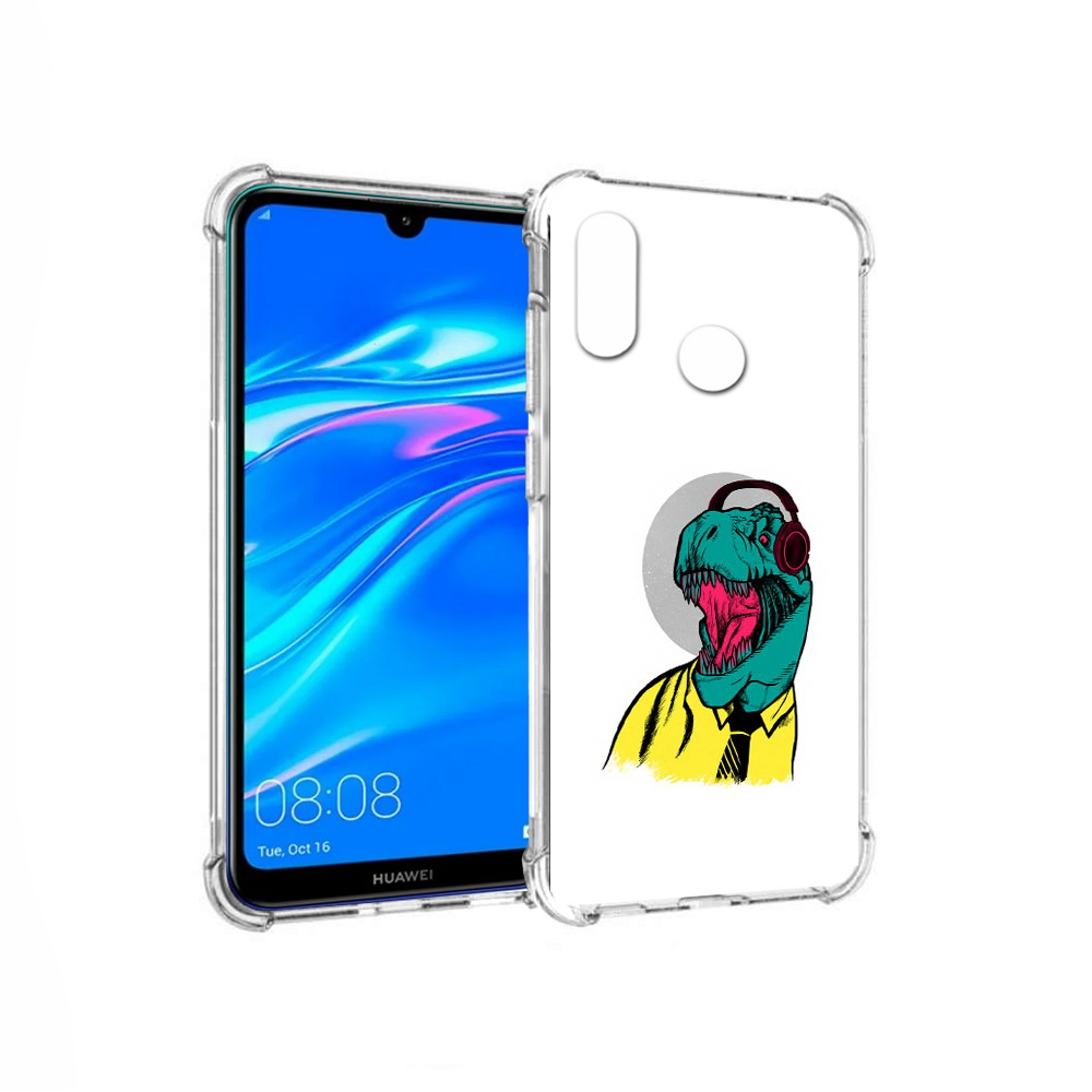 

Чехол MyPads Tocco для Huawei Y9 дино (PT227091.35.326), Прозрачный, Tocco