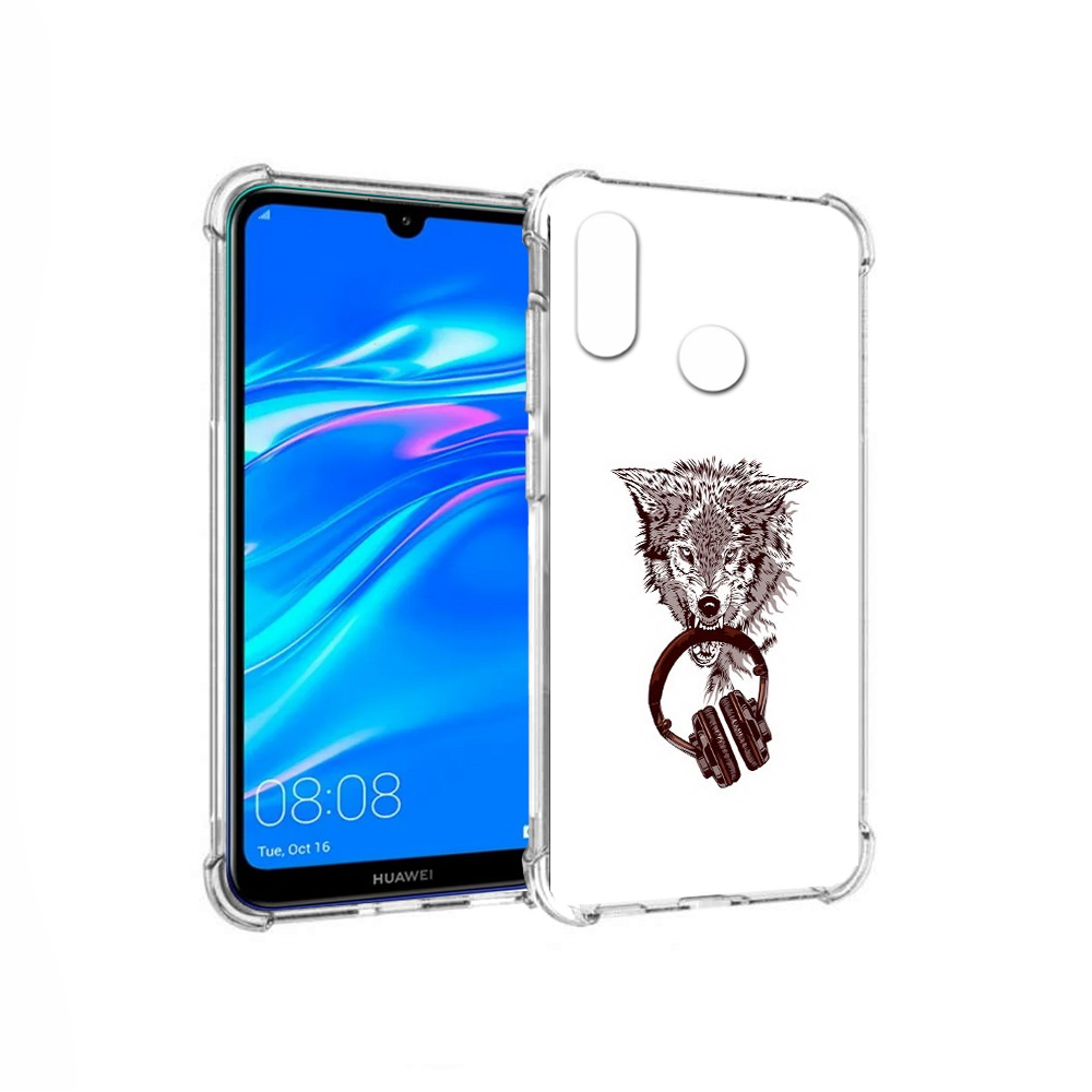 

Чехол MyPads Tocco для Huawei Y9 дикий волк (PT227091.35.325), Прозрачный, Tocco