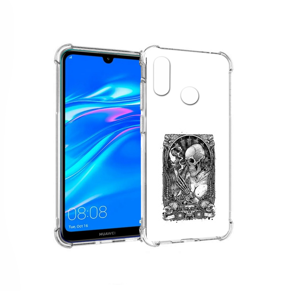 

Чехол MyPads Tocco для Huawei Y9 девушка скелет (PT227091.35.316), Прозрачный, Tocco